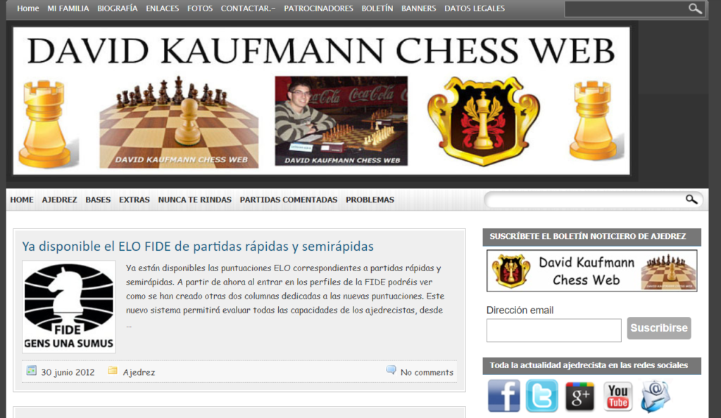 David Kaufmann Chess Web