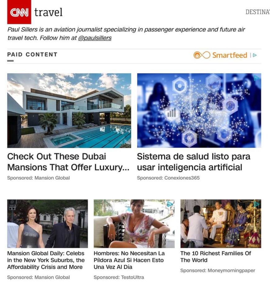 anuncios outbrain en CNN